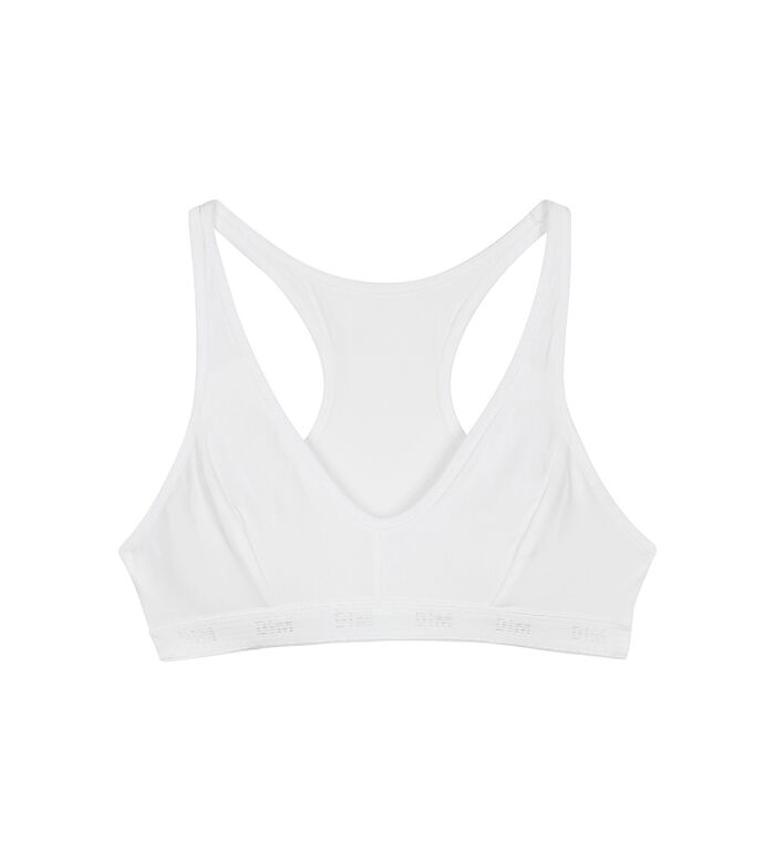 White sports bra DIM Pocket Micro Girl, , DIM