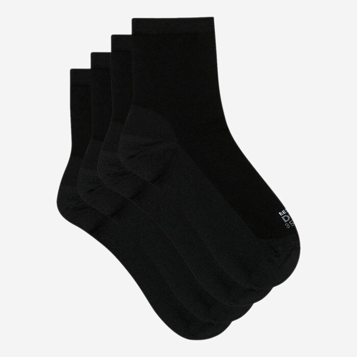 Pack of 2 pairs of women's socks reinforced fabric Black Ultra Resist, , DIM
