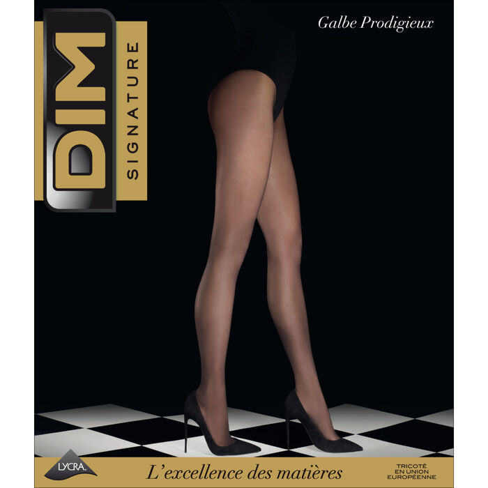 DIM Signature Galbe Prodigieux 25 curve control tights in black, , DIM