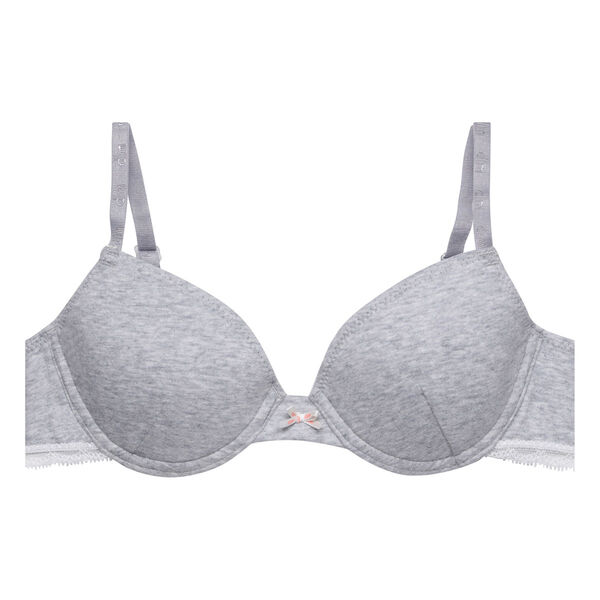 Size 42C Grey Lunaire Prettier Bras Wire Cup New With Tags (JD)