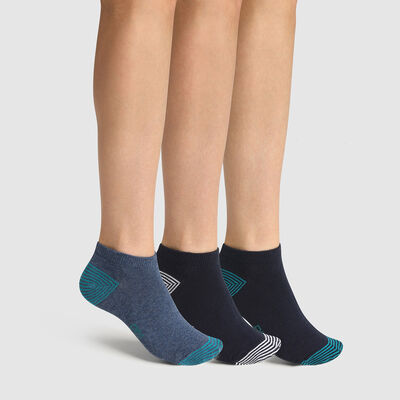 Набор 3 шт.: детские носки с разноцветным принтом Cotton Style, , DIM