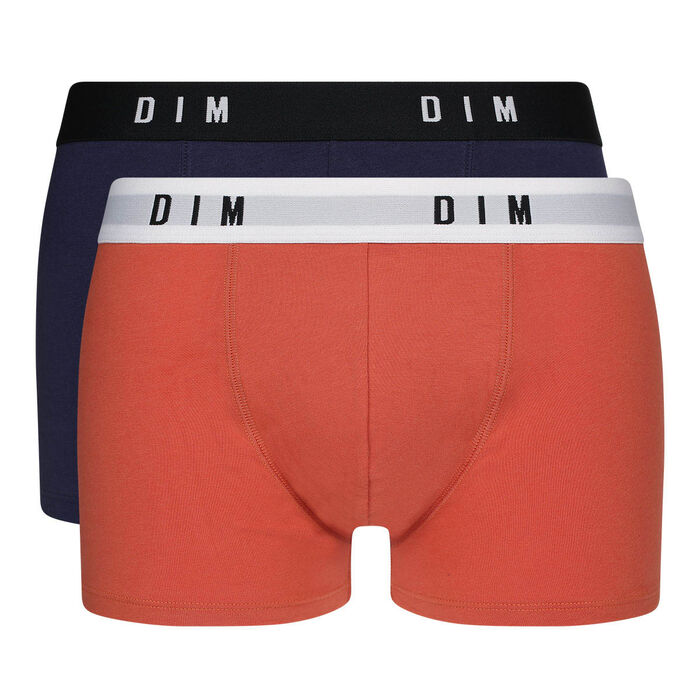 Набор 2 шт.: мужские боксеры красного и синего цвета из эластичного хлопка Denim Dim Originals, , DIM