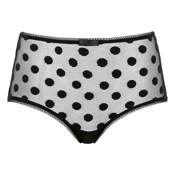 Polka Dot Black Brief Panties for Women for sale