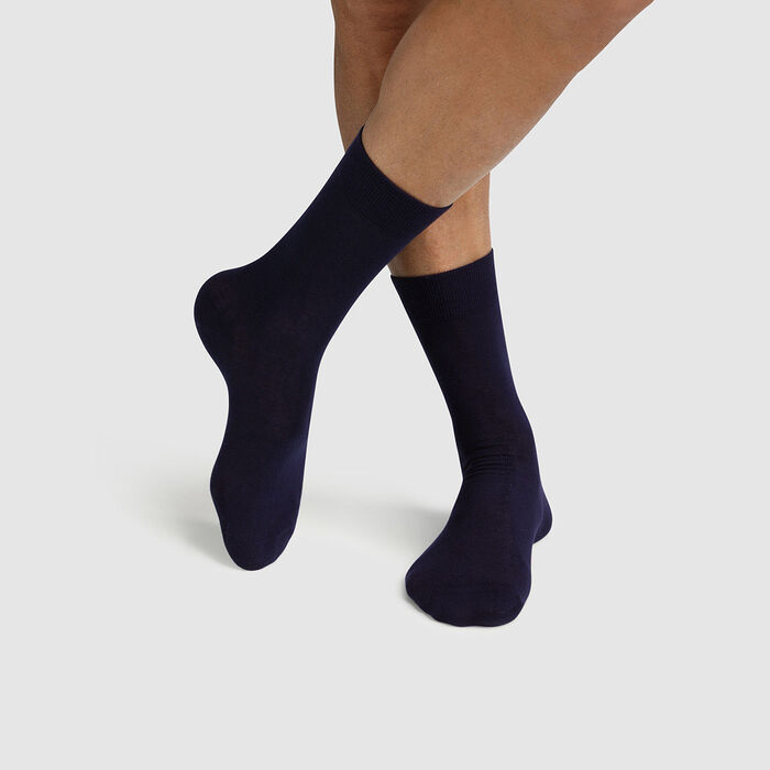 Pack de 2 pares de calcetines para hombre lyocell azul Green by Dim, , DIM