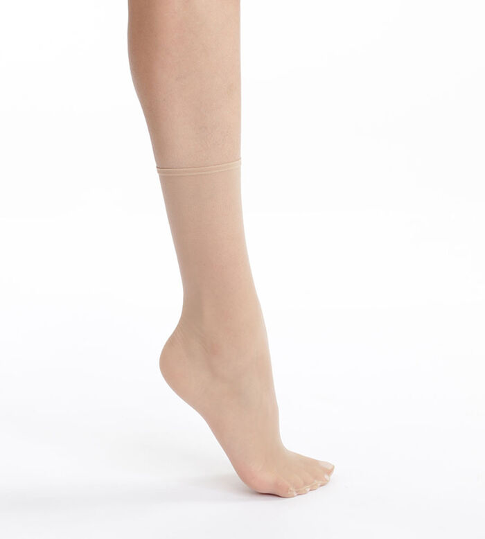 Pack de 2 pares de calcetines tobilleros para mujer Transparente Arena Sublim Gasa Brillante, , DIM