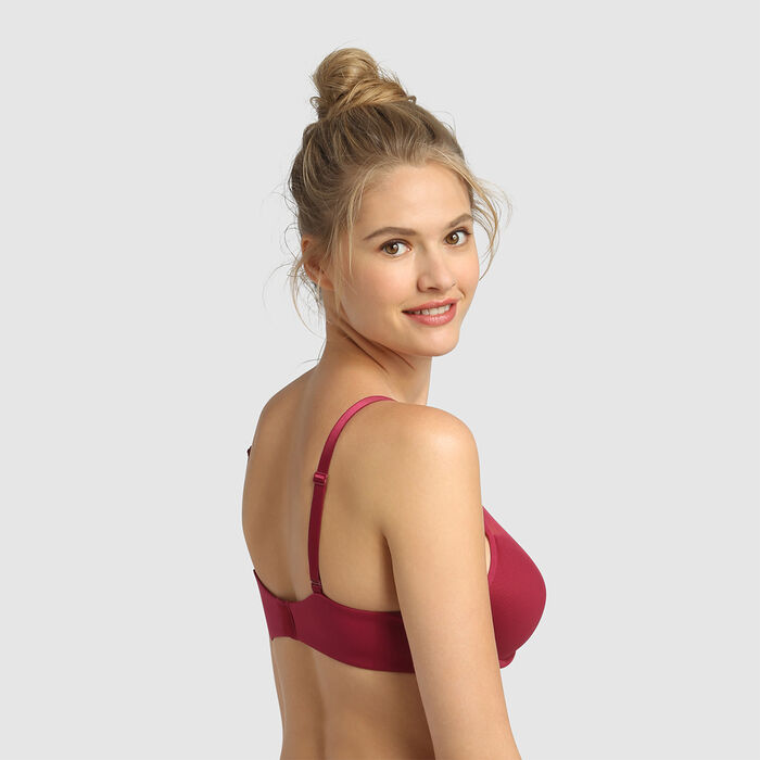 Dim Generous Limited Edition red invisible padded bra, , DIM