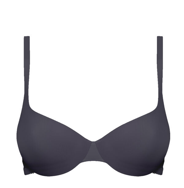 Bra Making - Moulded Cups - Plunge Style, extra boost, with flange (YF162),  BLACK, per pair