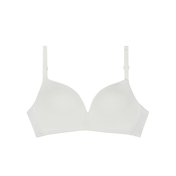 White triangle bra with cups for girls Dim Invisible