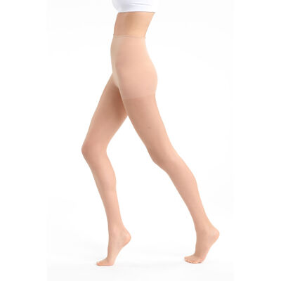 Dim Sublim Voile Nude Women's transparent nude tights 15D Sable, , DIM