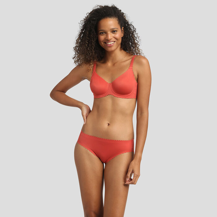 Balconette bra in gala apple red color Body Touch by Dim, , DIM