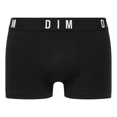Boxer homme en coton modal et ceinture unie Noir Dim Originals, , DIM