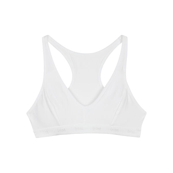 White sports bra DIM Pocket Micro Girl