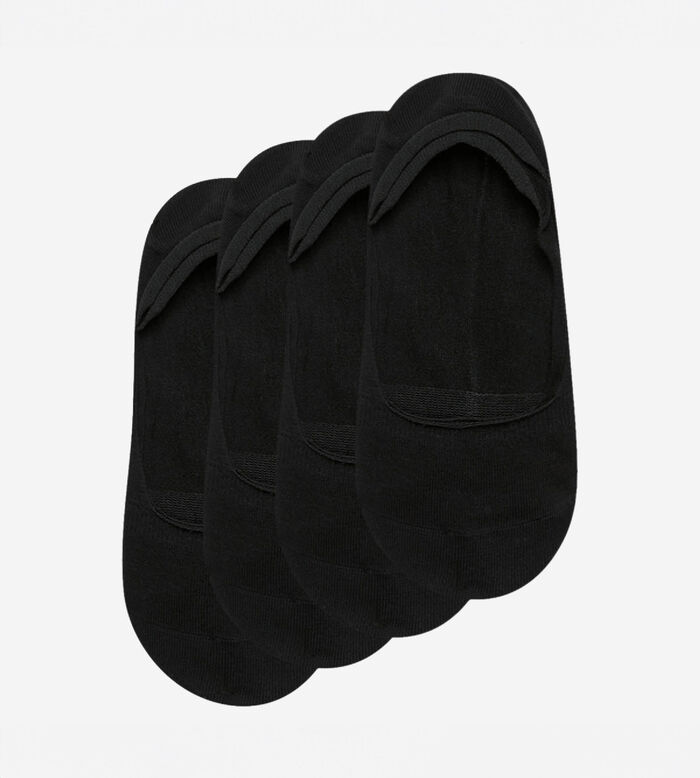 2er-Pack schwarze Damen-Füßlinge aus Baumwolle - Basic Cotton, , DIM