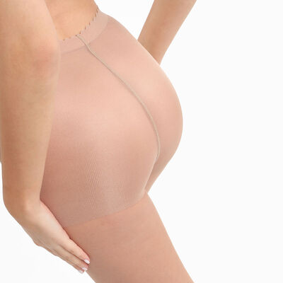 Hellbeige transparente Strumpfhose mit Nude-Effekt 17D - Body Touch, , DIM