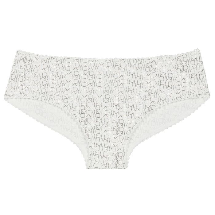 White shorty with printed logo for Girl - Dim Touch , , DIM