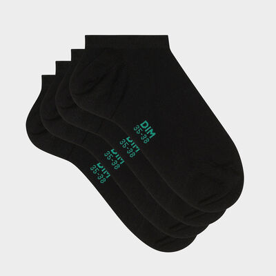 Набор 2шт. черные короткие женские носки из лиоцелла Green by Dim, , DIM