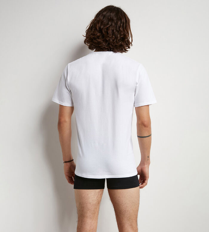 2er-Pack weiße T-Shirts mit Rundhals-Ausschnitt und Wärmeregulierung - Regul'Activ, , DIM