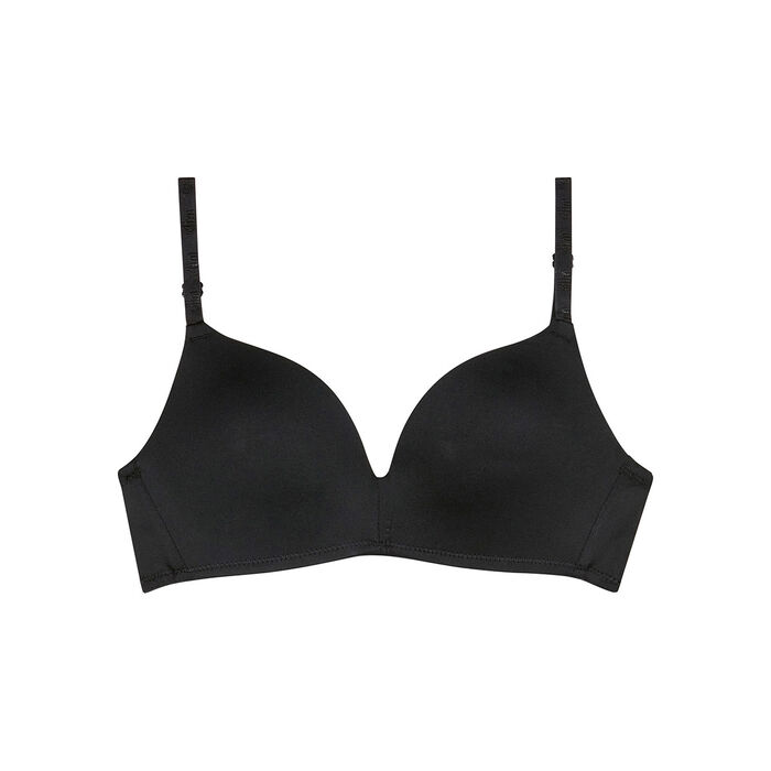 Black triangle bra with cups for girls Dim Invisible, , DIM