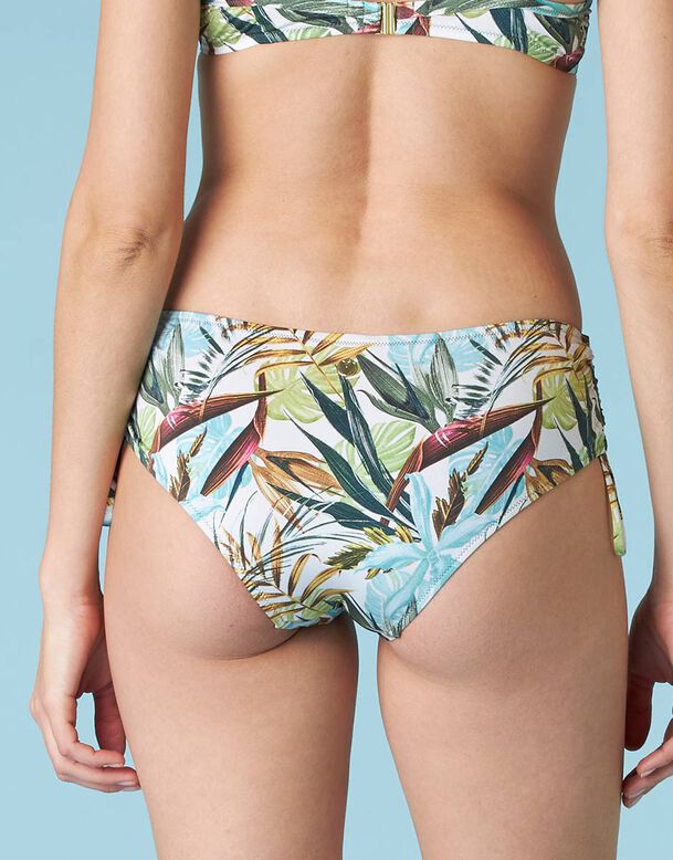 Bas de bikini taille haute imprimé Tropical
, , DIM