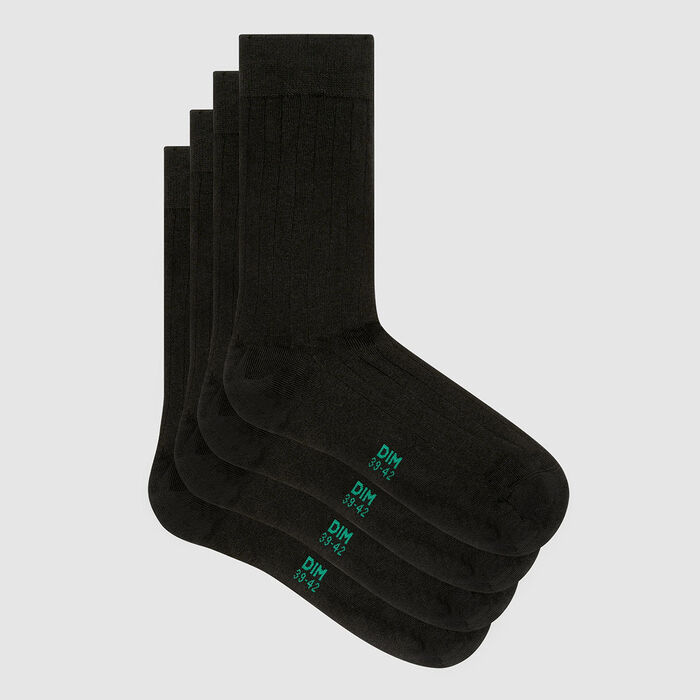 Набор 2 шт.: серые мужские носки из лиоцелла с принтом "Полоска" Green by Dim, , DIM
