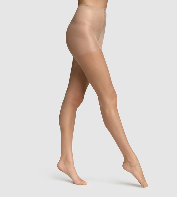 Pantis de velo transparente beige efecto nude Body Touch Dim 17D, , DIM