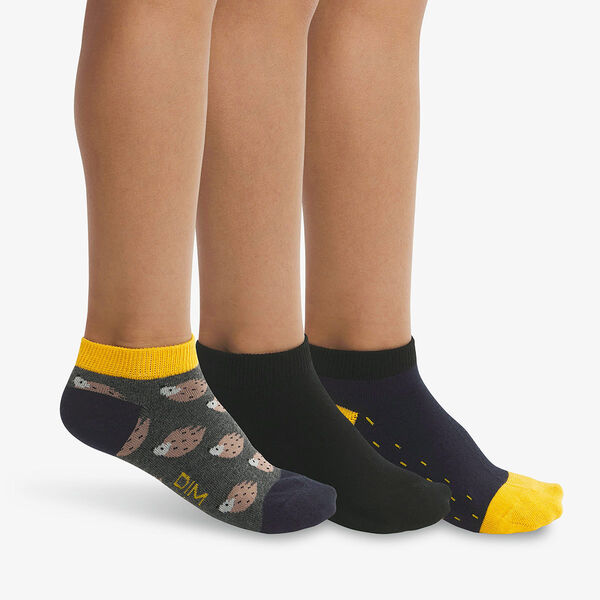 Pack de 3 pares de calcetines para niño con estampado de erizos Coton Style