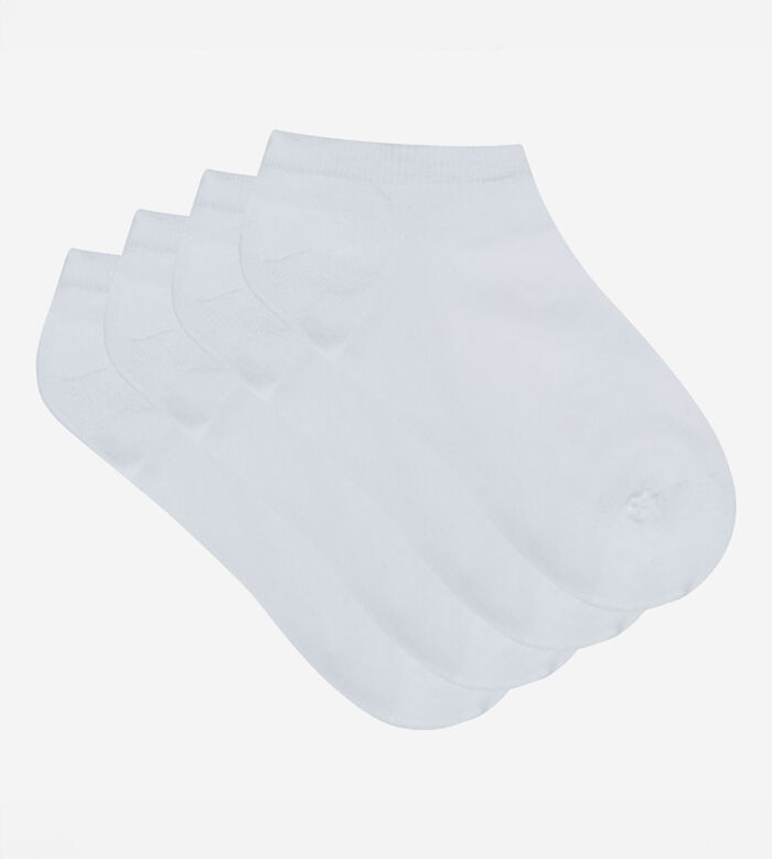 2er-Pack leichte Damen-Sneakersocken in Weiß - Light Cotton, , DIM