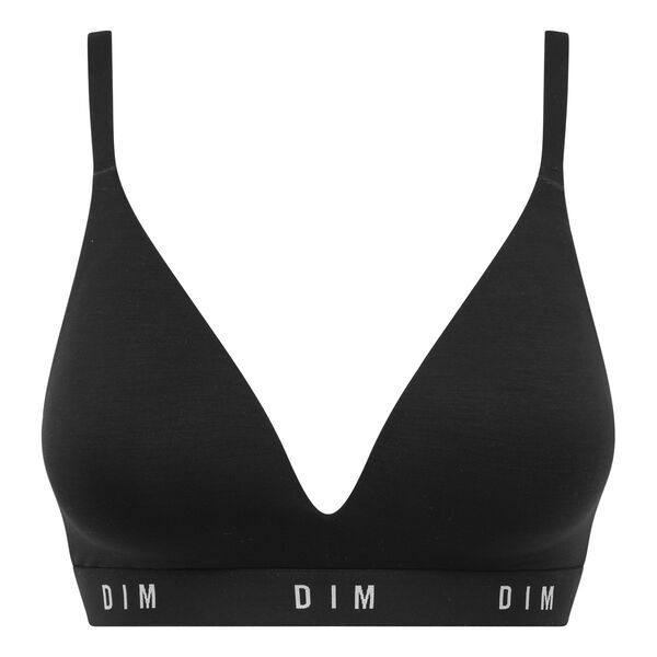 Black soft padded triangle bra Dim Trendy Micro