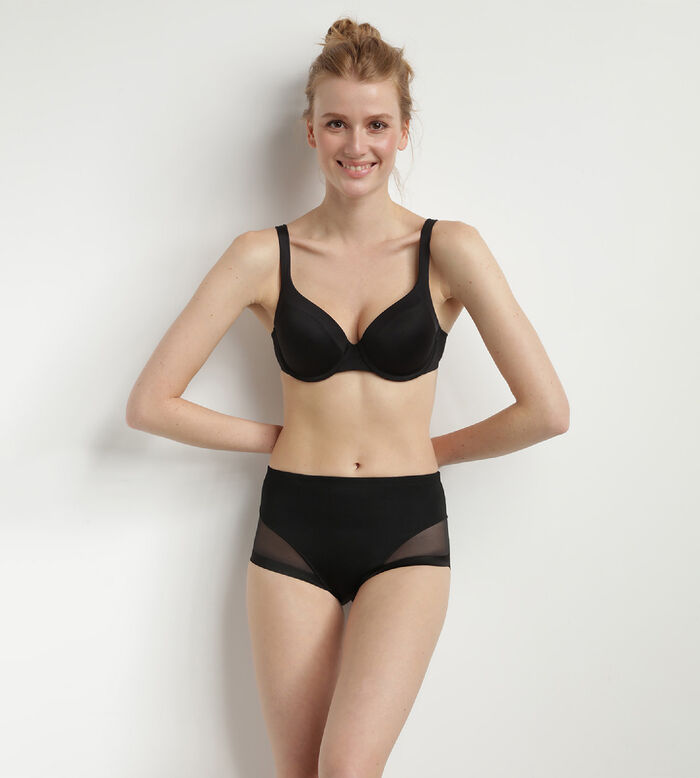 Black invisible high-waisted brief Dim Generous Limited Edition, , DIM