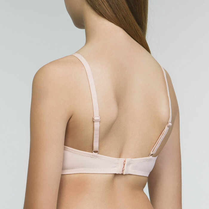 Nude triangle bra with cups for girls Dim Invisible, , DIM