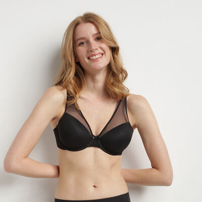 Black invisible padded bra Dim Generous Limited Edition, , DIM