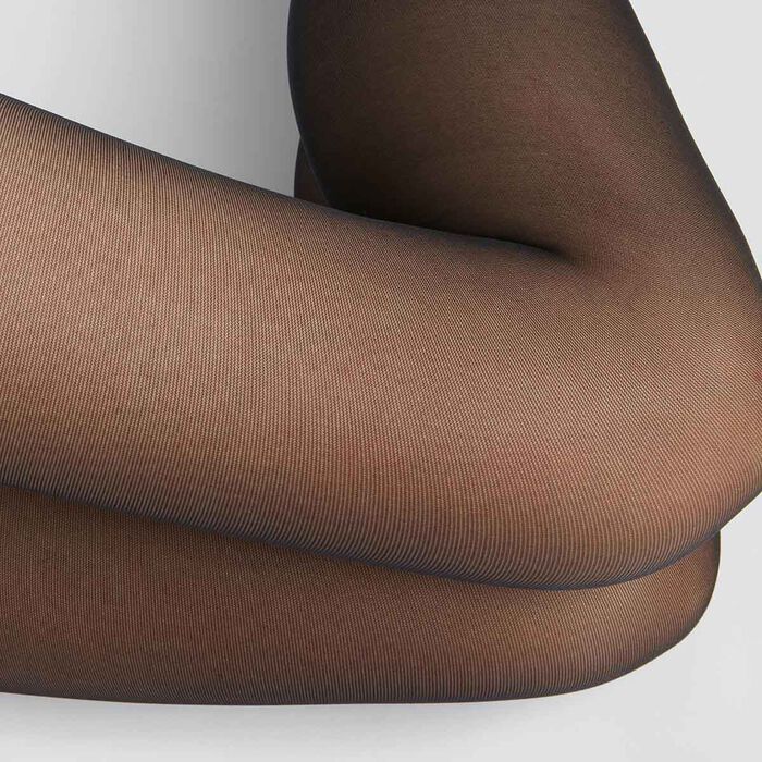 Black Diam's Jambes Fuselées 70 blackout leg shaper tights