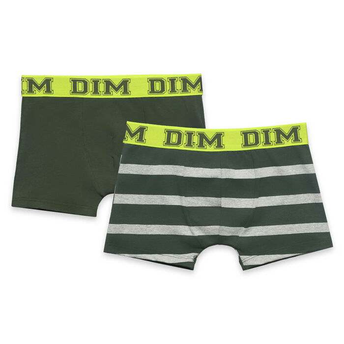 2 pack army and striped green trunks - Rythmics, , DIM