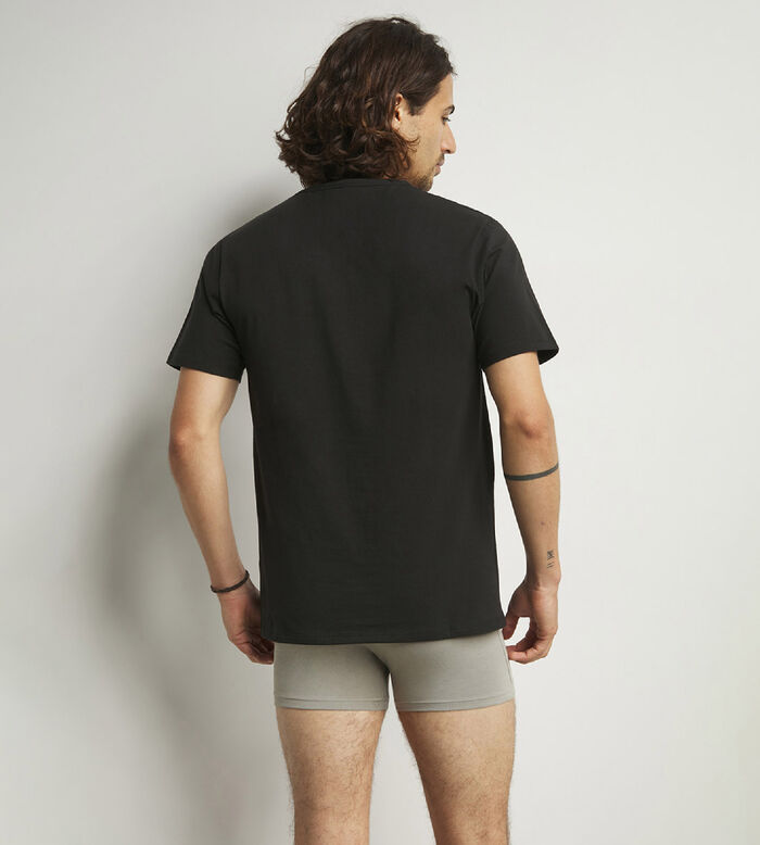 2er-Pack schwarze T-Shirts mit V-Ausschnitt und Wärmeregulierung - Regul'Activ, , DIM