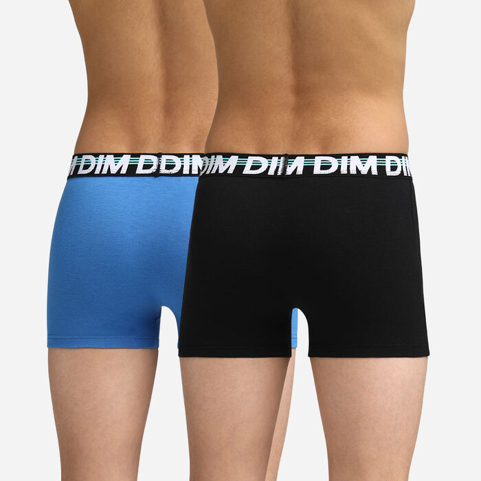 Pack of 3 blue and black trunks Dim Boy, , DIM
