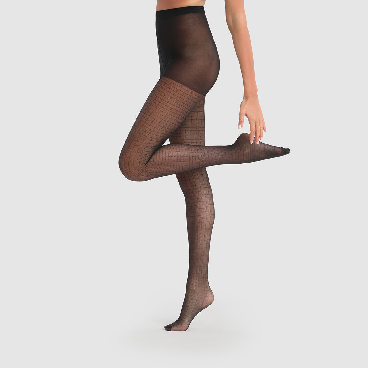 Size 35/41 DIM Women's Sulbim Voile Brillant X2 Tights/Hold-Up Stocking Black 