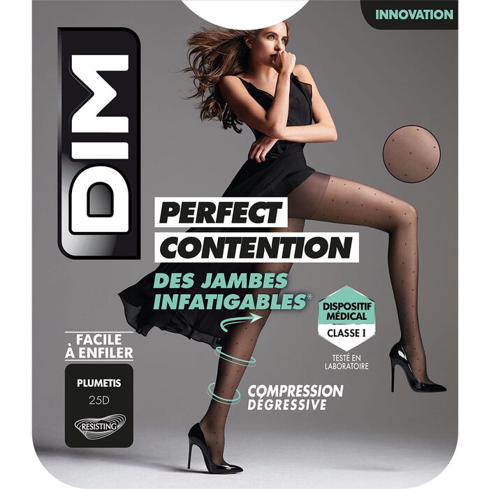 Women's black tights DIM Perfect Contention 25D, , DIM