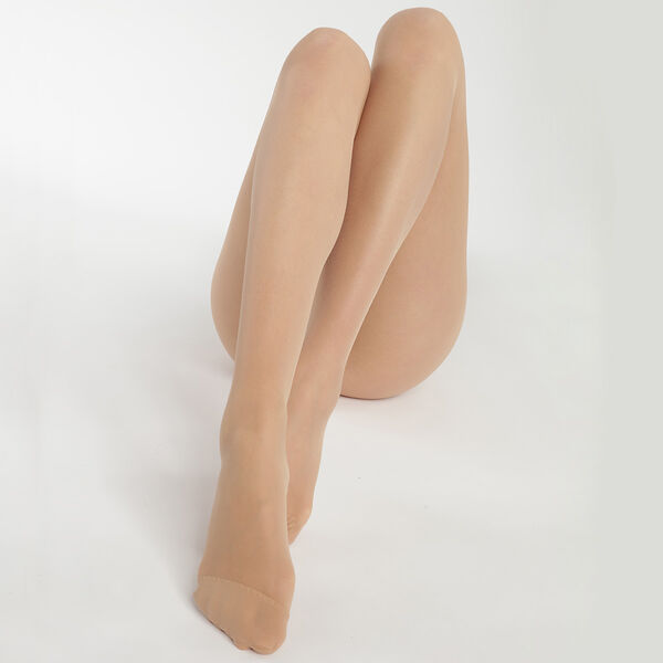 Women\'s Light Beige Ultra Resist skin colour sheer tights made of  reinforced Lycra | 
