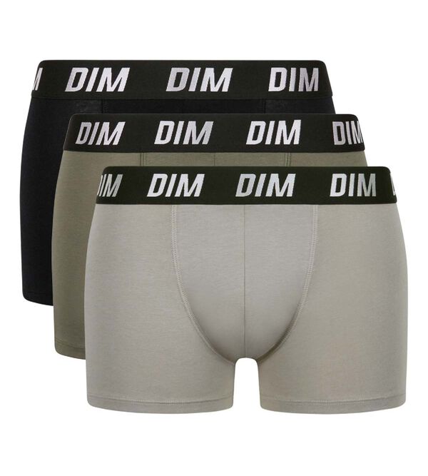 Dim Sport Green Pack of 3 men's boxers with active temperature regulation