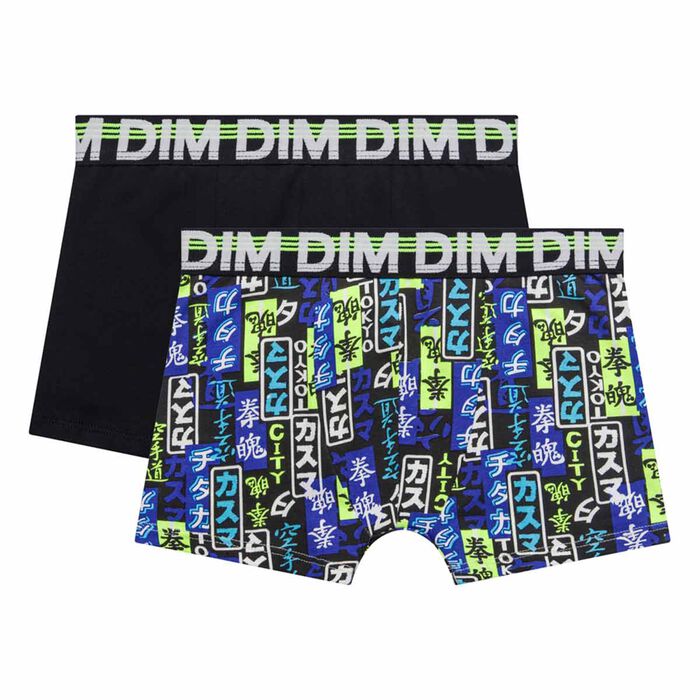 2 pack black and japanese patterns trunks - Eco Dim, , DIM