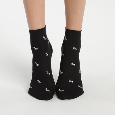 Blickdichte Socken mit Wimpernmuster 40D - DIM Style, , DIM