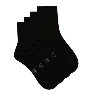 2er-Pack Damensocken aus Baumwolle schwarz - Basic Cotton, , DIM
