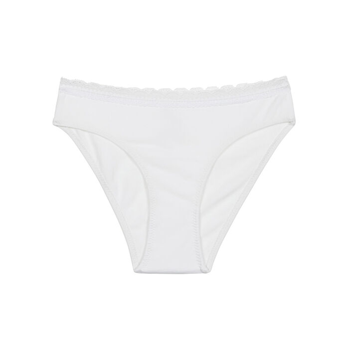 Girl's panties White Dim Invisible