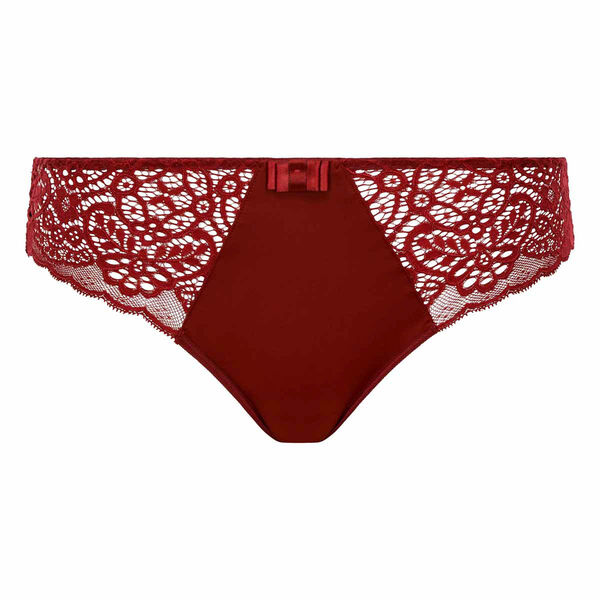 Cherry Red Lace and Microfiber Briefs Sublim Dentelle