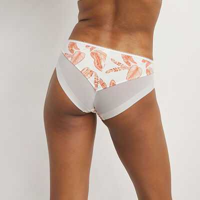 Women's knickers in microfibre and tulle with palm tree print Generous Dim, , DIM