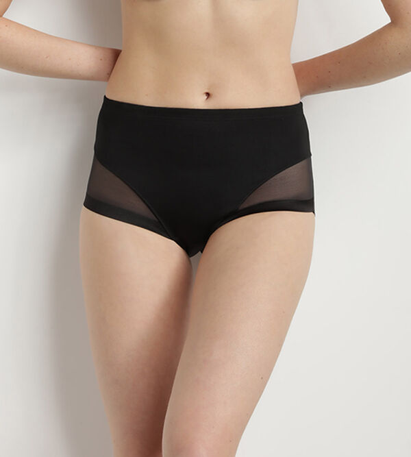 Black invisible high-waisted brief Dim Generous Limited Edition