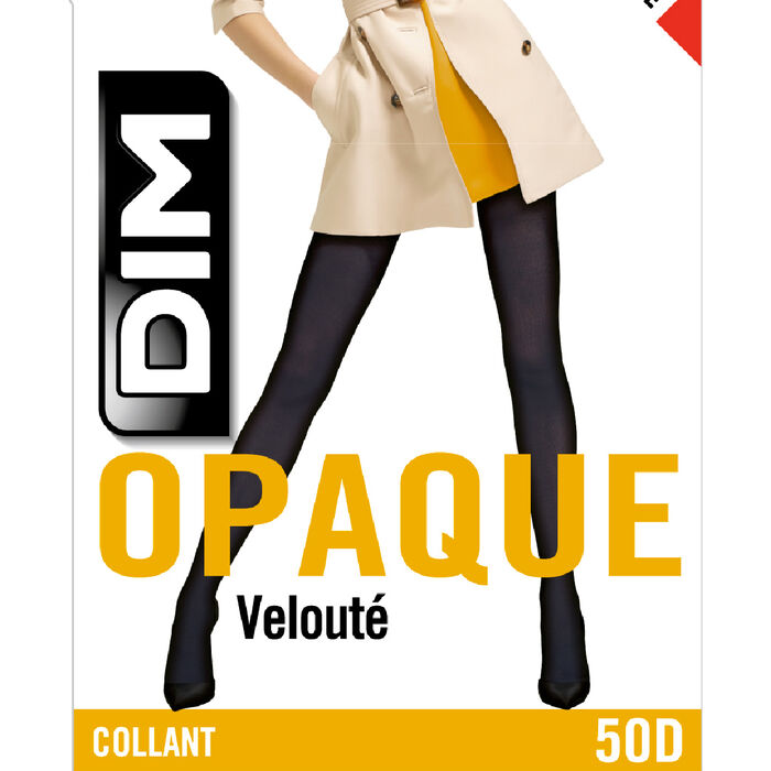 Style 50 opaque velour tights in chocolate, , DIM