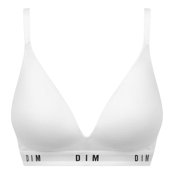 White Dim Originals non-wired push-up triangle bra