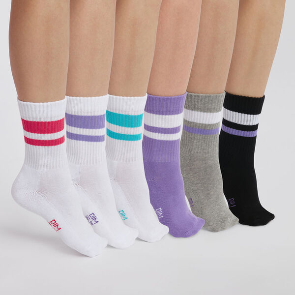 Pack seis calcetines deportivos lisos para Hombre