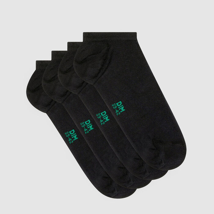 Pack de 2 pares de calcetines bajos para hombre lyocell antracita Green by Dim, , DIM